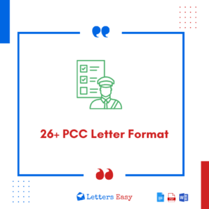 26+ PCC Letter Format - Learn How to Write with Templates