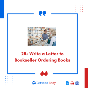 28+ Write a Letter to Bookseller Ordering Books -Tips, Templates