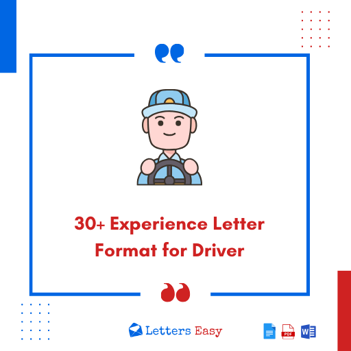 30+ Experience Letter Format for Driver - Templates & Tips