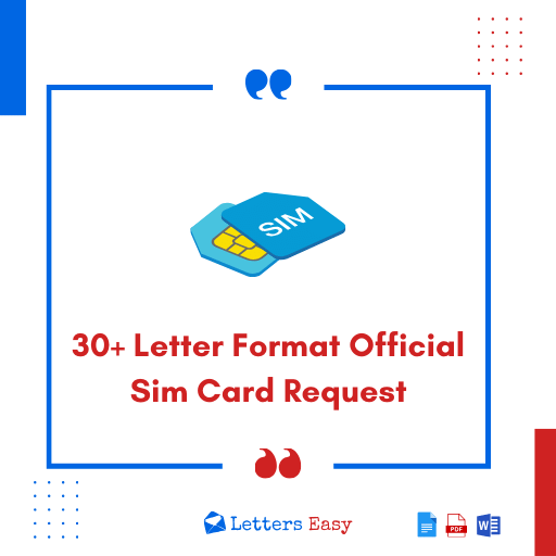 How To Write Request Letter For New Sim Card at netconnorblog Blog