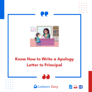 Know How to Write a Apology Letter to Principal | 15+ Examples