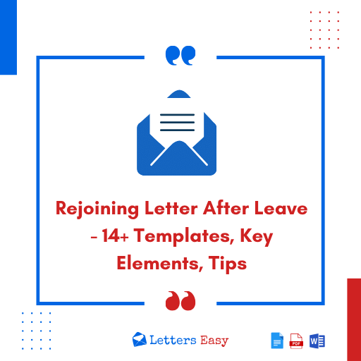 Rejoining Letter After Leave - 14+ Templates, Key Elements, Tips