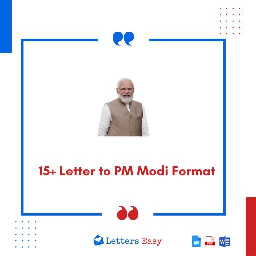 15+ Letter to PM Modi Format - Learn How to Write with Examples